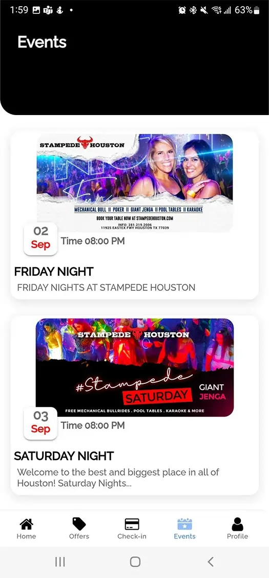 Stampede Houston APP